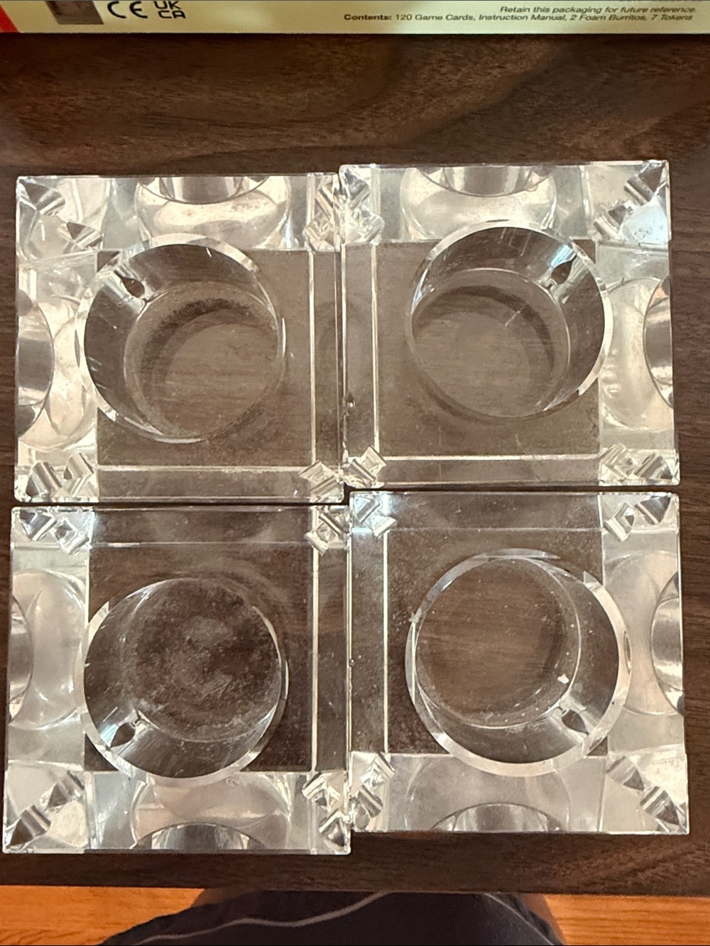 Oleg Cassini crystal tealight set